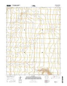 Midway Colorado Current topographic map, 1:24000 scale, 7.5 X 7.5 Minute, Year 2016