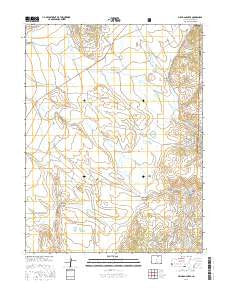 Milligan Lakes Colorado Current topographic map, 1:24000 scale, 7.5 X 7.5 Minute, Year 2016