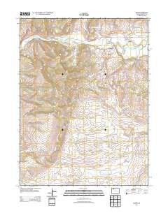 Milner Colorado Historical topographic map, 1:24000 scale, 7.5 X 7.5 Minute, Year 2013