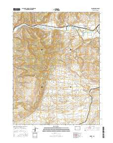 Milner Colorado Current topographic map, 1:24000 scale, 7.5 X 7.5 Minute, Year 2016