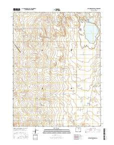 Milton Reservoir Colorado Current topographic map, 1:24000 scale, 7.5 X 7.5 Minute, Year 2016