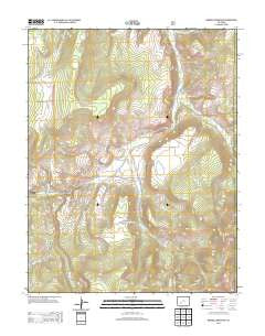 Mineral Mountain Colorado Historical topographic map, 1:24000 scale, 7.5 X 7.5 Minute, Year 2013