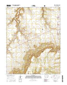 Miners Peak Colorado Current topographic map, 1:24000 scale, 7.5 X 7.5 Minute, Year 2016
