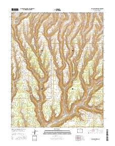 Moccasin Mesa Colorado Current topographic map, 1:24000 scale, 7.5 X 7.5 Minute, Year 2016