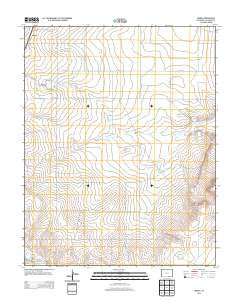 Model Colorado Historical topographic map, 1:24000 scale, 7.5 X 7.5 Minute, Year 2013