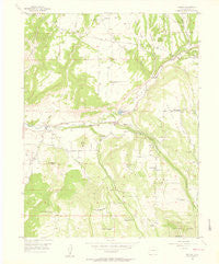 Molina Colorado Historical topographic map, 1:24000 scale, 7.5 X 7.5 Minute, Year 1955