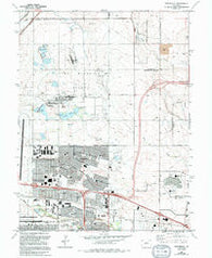 Montbello Colorado Historical topographic map, 1:24000 scale, 7.5 X 7.5 Minute, Year 1965