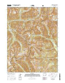 Montezuma Colorado Current topographic map, 1:24000 scale, 7.5 X 7.5 Minute, Year 2016