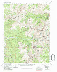 Montezuma Colorado Historical topographic map, 1:62500 scale, 15 X 15 Minute, Year 1974
