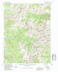 Montezuma Colorado Historical topographic map, 1:62500 scale, 15 X 15 Minute, Year 1974