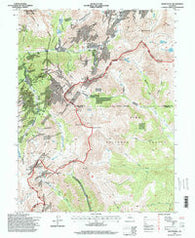 Montezuma Colorado Historical topographic map, 1:24000 scale, 7.5 X 7.5 Minute, Year 1994