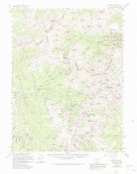 Montezuma Colorado Historical topographic map, 1:62500 scale, 15 X 15 Minute, Year 1958