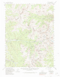 Montezuma Colorado Historical topographic map, 1:62500 scale, 15 X 15 Minute, Year 1958