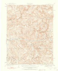 Montezuma Colorado Historical topographic map, 1:62500 scale, 15 X 15 Minute, Year 1933