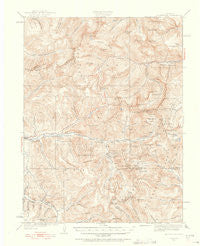 Montezuma Colorado Historical topographic map, 1:62500 scale, 15 X 15 Minute, Year 1933