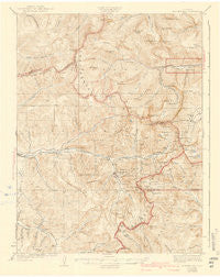 Montezuma Colorado Historical topographic map, 1:62500 scale, 15 X 15 Minute, Year 1926
