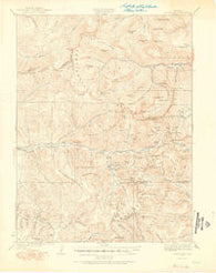 Montezuma Colorado Historical topographic map, 1:62500 scale, 15 X 15 Minute, Year 1924
