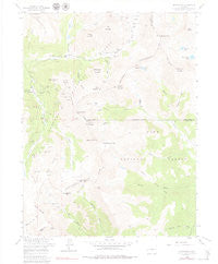Montezuma Colorado Historical topographic map, 1:24000 scale, 7.5 X 7.5 Minute, Year 1958
