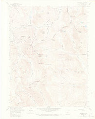 Montezuma Colorado Historical topographic map, 1:24000 scale, 7.5 X 7.5 Minute, Year 1958