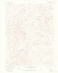 Montezuma Colorado Historical topographic map, 1:24000 scale, 7.5 X 7.5 Minute, Year 1958