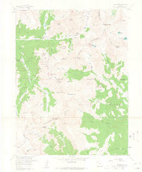 Montezuma Colorado Historical topographic map, 1:24000 scale, 7.5 X 7.5 Minute, Year 1958