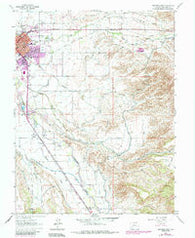 Montrose East Colorado Historical topographic map, 1:24000 scale, 7.5 X 7.5 Minute, Year 1962