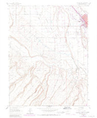 Montrose West Colorado Historical topographic map, 1:24000 scale, 7.5 X 7.5 Minute, Year 1962