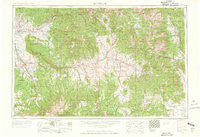 Montrose Colorado Historical topographic map, 1:250000 scale, 1 X 2 Degree, Year 1956