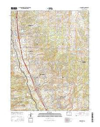 Monument Colorado Current topographic map, 1:24000 scale, 7.5 X 7.5 Minute, Year 2016