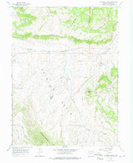 Monument Butte Colorado Historical topographic map, 1:24000 scale, 7.5 X 7.5 Minute, Year 1966