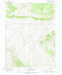 Monument Butte Colorado Historical topographic map, 1:24000 scale, 7.5 X 7.5 Minute, Year 1966