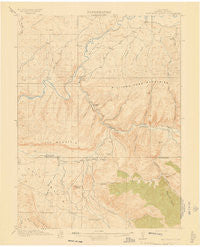 Monument Butte Colorado Historical topographic map, 1:62500 scale, 15 X 15 Minute, Year 1915