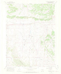 Monument Butte Colorado Historical topographic map, 1:24000 scale, 7.5 X 7.5 Minute, Year 1966