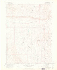 Monument Butte Colorado Historical topographic map, 1:24000 scale, 7.5 X 7.5 Minute, Year 1966