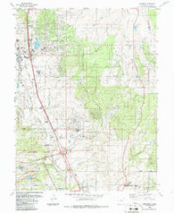 Monument Colorado Historical topographic map, 1:24000 scale, 7.5 X 7.5 Minute, Year 1986