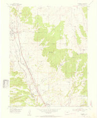 Monument Colorado Historical topographic map, 1:24000 scale, 7.5 X 7.5 Minute, Year 1954