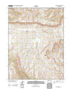 Monument Butte Colorado Historical topographic map, 1:24000 scale, 7.5 X 7.5 Minute, Year 2013