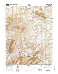 Mooney Hills Colorado Current topographic map, 1:24000 scale, 7.5 X 7.5 Minute, Year 2016