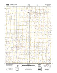 Moore Draw NW Colorado Historical topographic map, 1:24000 scale, 7.5 X 7.5 Minute, Year 2013