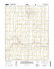 Moore Draw NW Colorado Current topographic map, 1:24000 scale, 7.5 X 7.5 Minute, Year 2016