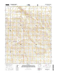 Moore Draw SE Colorado Current topographic map, 1:24000 scale, 7.5 X 7.5 Minute, Year 2016