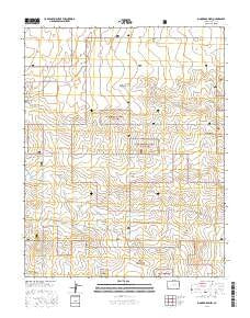 Moore Draw SW Colorado Current topographic map, 1:24000 scale, 7.5 X 7.5 Minute, Year 2016