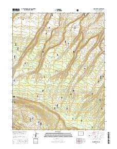 Moore Mesa Colorado Current topographic map, 1:24000 scale, 7.5 X 7.5 Minute, Year 2016
