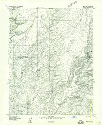 Moqui NW Colorado Historical topographic map, 1:24000 scale, 7.5 X 7.5 Minute, Year 1957