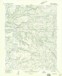 Moqui SW Colorado Historical topographic map, 1:24000 scale, 7.5 X 7.5 Minute, Year 1957