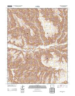 Moqui Canyon Colorado Historical topographic map, 1:24000 scale, 7.5 X 7.5 Minute, Year 2013