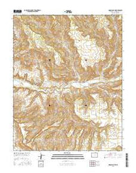 Moqui Canyon Colorado Current topographic map, 1:24000 scale, 7.5 X 7.5 Minute, Year 2016