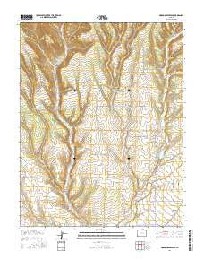 Mormon Reservoir Colorado Current topographic map, 1:24000 scale, 7.5 X 7.5 Minute, Year 2016