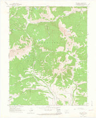 Mount Axtell Colorado Historical topographic map, 1:24000 scale, 7.5 X 7.5 Minute, Year 1961