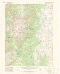 Mount Ethel Colorado Historical topographic map, 1:62500 scale, 15 X 15 Minute, Year 1955